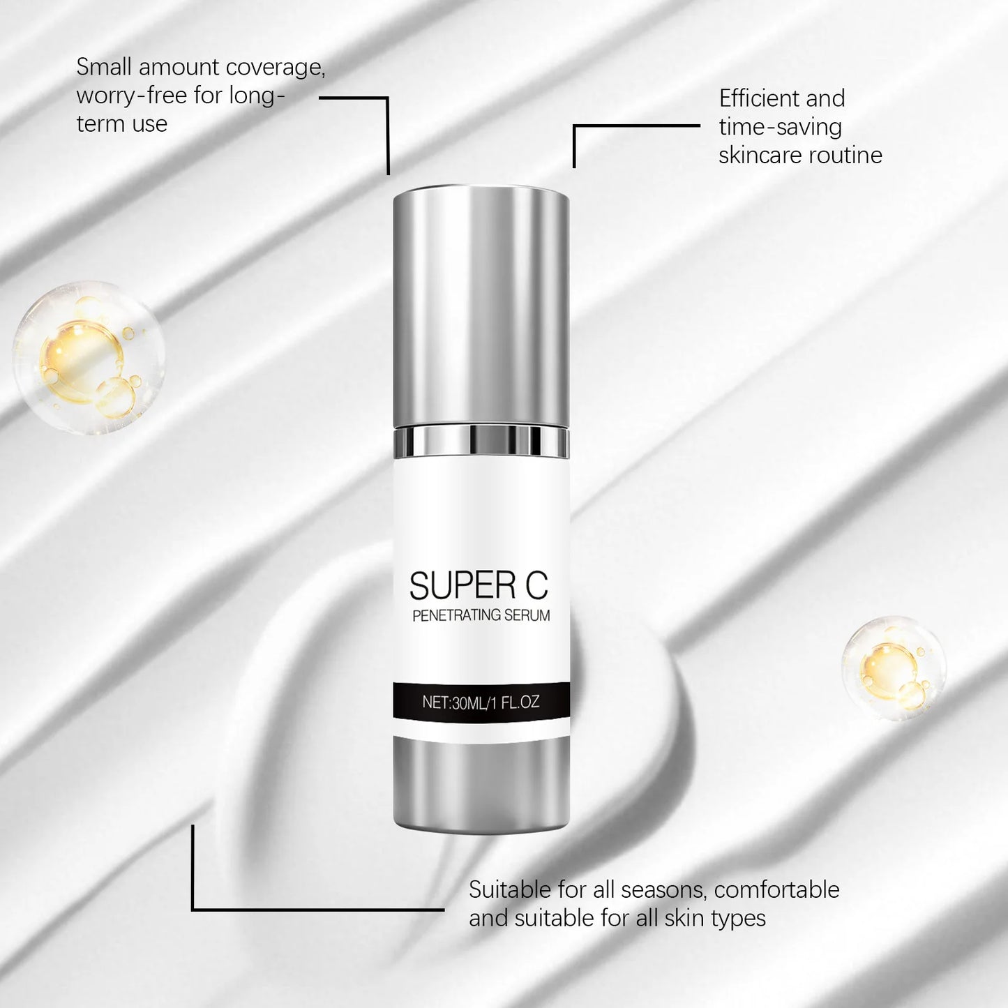 Vitamin C Facial Serum Mild Moisturize Deep Penetrating Improve